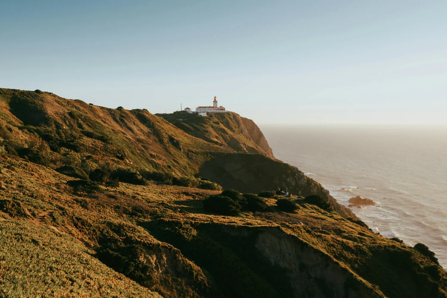 Coastal photo of a lighthouse in Portugal